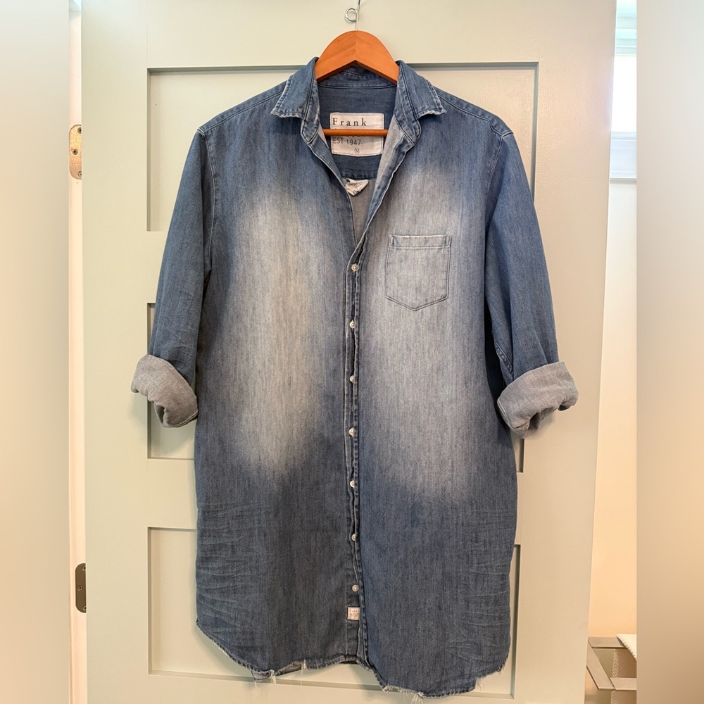 Denim Button-Up Shirt